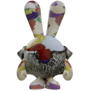 🏜️ 489d577d lapin, coloré, animal, artistique, figurine telegram sticker