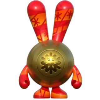 🥇 5a1abd24 robot, jouet, orange, géométrique, dessin animé, design telegram sticker