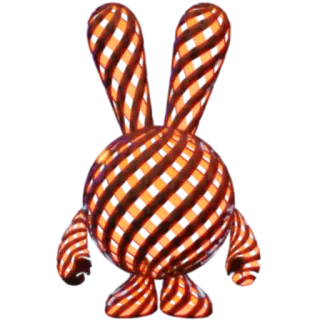 🎨 97178068 géométrique, lapin, 3D, art, abstrait, motif, figure telegram sticker