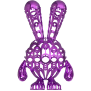 🎨 13e6512d Hase, Häschen, Abstrakt, Lila, Skulptur telegram sticker