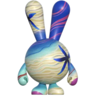 🇲🇻 392c7405 spielzeug, dunny, hase, sammlerstück, vinyl spielzeug, art toy, designer toy telegram sticker