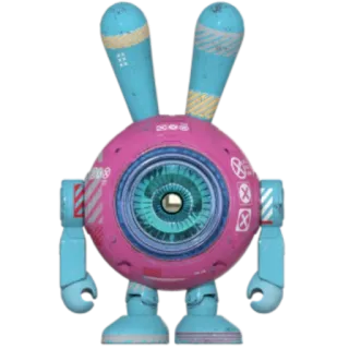 🤖 54e77833 Roboter, Spielzeug, Cartoon, Futuristisch, Künstliche Intelligenz, Maschine telegram sticker