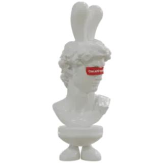 ⚜️ 604128c8 CENSORED Büste, Skulptur, zensiert, Hasenohren, Kunst, klassisch telegram sticker