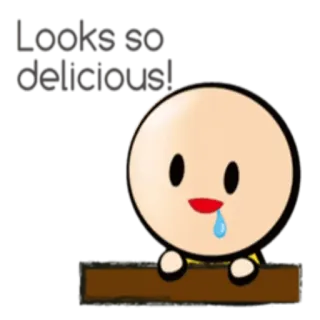 🤤 3000be7d Looks so delicious! delicioso, comida, dibujos animados, lindo, dulce telegram sticker