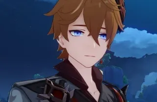 🌟 31da2382 Tartaglia Genshin Impact anime character, video game character, Genshin Impact, Tartaglia, Childe, male character telegram sticker