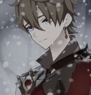 🌟 34e45465 Tartaglia Genshin Impact anime, crying, character, tartaglia, genshin impact telegram sticker