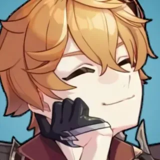 ☺️ 4eb63dfa Tartaglia Genshin Impact Tartaglia, Childe, Genshin Impact, Anime, Video Game, Smile telegram sticker