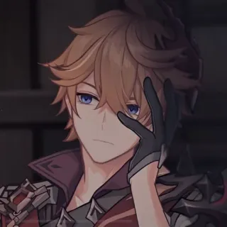 🌟 a66041f0 Tartaglia Genshin Impact anime, video game, Tartaglia, Genshin Impact, character telegram sticker