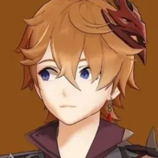 👀 c55b9d30 Tartaglia Genshin Impact anime, video game, Genshin Impact, Tartaglia, character, fantasy telegram sticker