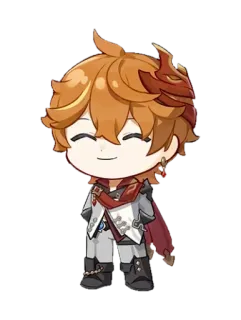 ☺️ fdf8a91e Tartaglia Genshin Impact anime, game, chibi, character, tartaglia, genshin impact telegram sticker