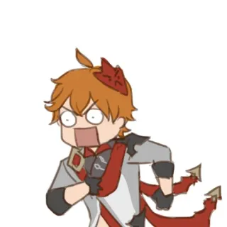 😡 148977cf Tartaglia Genshin Impact Tartaglia, Genshin Impact, Childe, anime, spel, personage, grappig, boos telegram sticker
