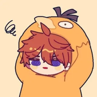 Tartaglia Childe by @stickerhut whatsapp stickers