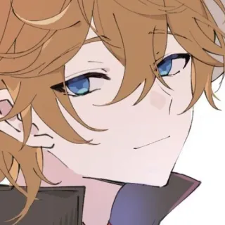 😌 5b6b5d74 Tartaglia Genshin Impact Anime, Videogame, Genshin Impact, Tartaglia, Personage, Fanart telegram sticker