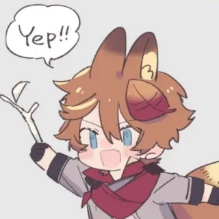 ☺️ 9525b982 Yep!! Anime, Manga, Cartoon, Personage, Vos, Ja telegram sticker