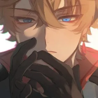 😒 f65c7806 Tartaglia Genshin Impact Anime, Spel, Tartaglia, Genshin Impact, Personage, Handschoenen, Gember, Kunst telegram sticker