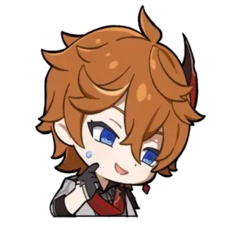😅 821be035 Tartaglia Genshin Impact Tartaglia, Childe, Genshin Impact, Anime, Videogame, Karakter, Fanart telegram sticker