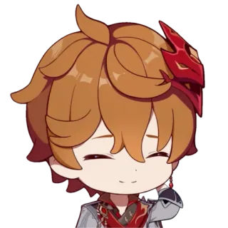☺️ 9c10be1f Tartaglia Genshin Impact Tartaglia, Childe, Genshin Impact, spel, anime, personage, sticker telegram sticker