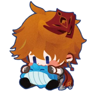 🥺 ae0585e7 Tartaglia Genshin Impact genshin impact, tartaglia, childe, game personage, anime, kawaii, sticker telegram sticker