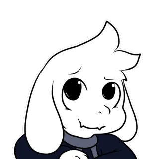 😏 14eb92ff Asriel Dreemurr Undertale Asriel, Undertale, Gra wideo, Postać whatsapp sticker