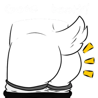 🍑 45dccc23 Gore booty! tyłek, kreskówka, humor, obraźliwe whatsapp sticker