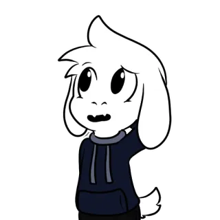 💭 47f6a5e9 Asriel Dreemurr Undertale Undertale, Asriel, Asriel Dreemurr, Gra wideo, Postać whatsapp sticker