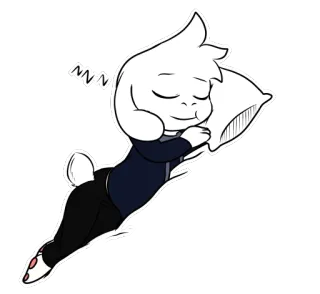 😴 6277022a NNN sen, spiący, poduszka, kreskówka, słodki, zzz whatsapp sticker