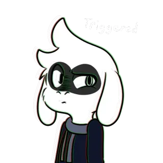 💔 b1129f85 Triggered wkurzony, kreskówka, sfrustrowany, zły whatsapp sticker