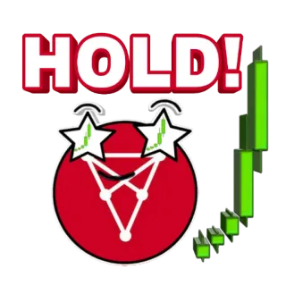 🤩 a02bf7ec HOLD! Aandelenmarkt, Vasthouden, Beleggen, Financiën, Trading telegram sticker