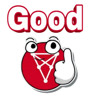 👍 a33b1205 Good goed, positief, omhoog, cartoon telegram sticker