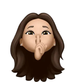 🤫 baaf652c Emoji, Frau, Psst, Finger, Ruhe whatsapp sticker