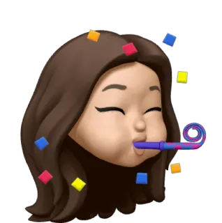 🥳 e17fa2e8 sticker, emoji, feier, party, konfetti, cartoon whatsapp sticker