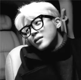 🍃 798fb242 người, đàn ông, kính, trắng đen, chân dung, trong nhà telegram sticker