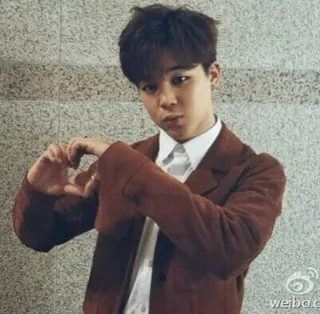 ✨ 7fcc57fd Jimin kpop, jimin, bts, ca sĩ, trái tim, thời trang telegram sticker