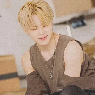 💎 bd9f967d Jimin kpop, chanteur, jimin, bts, homme, cheveux blonds, asiatique telegram sticker