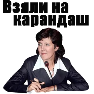 👌 7e4520d8 Взяли на карандаш telegram sticker