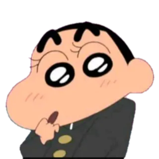 😍 9695efdf Shin-chan Nohara Crayon Shin-chan Shin-chan, Anime, Phim hoạt hình, Ngón giữa, Vô lễ telegram sticker