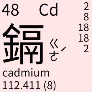 🇹🇼 9f1dab2a cadmium Cadmio, Elemento, Química, Ciencia, Tabla periódica telegram sticker