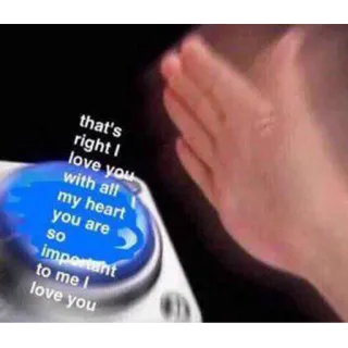 ❤️ cbd3c341 that's right I love you with all my heart you are so important to me I love you tình yêu, trái tim, quan trọng, tình cảm, nút, meme telegram sticker