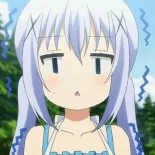 🍬 841dca50 Garota anime, Confuso/a, Fofo/a, Kawaii, Mangá, Adesivo telegram sticker