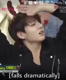 🙌 40d2e108 falls dramatically 掉落, 戏剧性, 戏剧, 事故, 幽默 telegram sticker