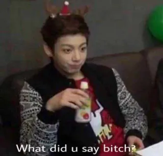 😒 8ca4c340 What did u say bitch? 冒犯, 表情包, 侮辱, 俚语 telegram sticker