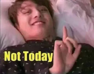 🙅 c38153fa Not Today 中指, 竖中指, 冒犯手势, 今天不行 telegram sticker