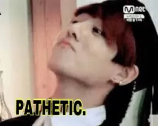 👀 d931c962 PATHETIC. 可悲, 表情包, 表情, 侮辱, 态度 telegram sticker