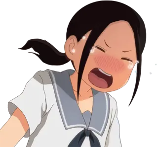 😭 1684e325 อนิเมะ, ร้องไห้, เศร้า, อารมณ์, การ์ตูน, ผู้หญิง telegram sticker