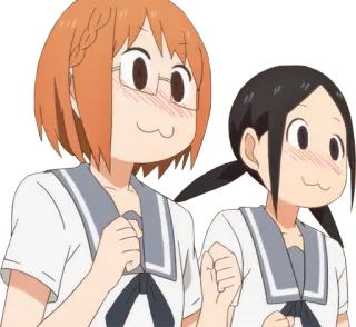 😅 48613bad อนิเมะ, ผู้หญิง, น่ารัก, ชุดนักเรียน, มิตรภาพ telegram sticker