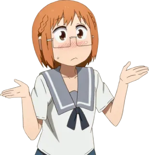 🤷‍♀️ ee37879f อนิเมะ, ผู้หญิง, ยักไหล่, สับสน, ไม่แน่ใจ, คำถาม telegram sticker