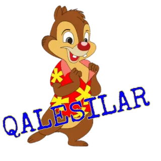 😄 393f25f2 QALESILAR Kreskówka, Postać, Naklejka telegram sticker