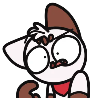 🤨 2b56d896 Cartoon, Tier, Illustration, Sticker, Animiert, Ausdruck telegram sticker