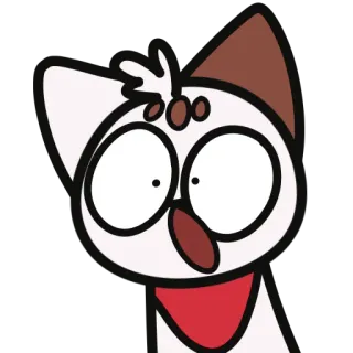😲 53058a8d Cartoon, Katze, Tier, Sticker, Kawaii telegram sticker