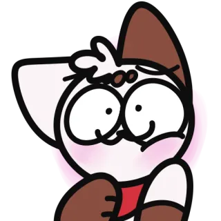 ☺️ 60342374 Cartoon, Figur, Katze, Süß, Sticker telegram sticker